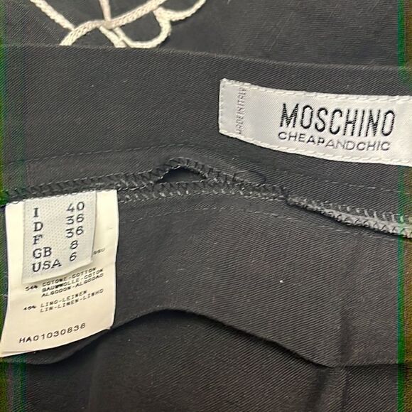 Moschino Cheap And Chic Cotton & Linen Skirt - Picture 4 of 5